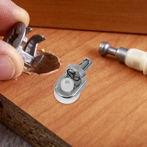 20 Pack Zinc Alloy Shelf Pins with Suction Cup for Secure and Stable Grip Heavy Duty Shelf Clips on wood surface
