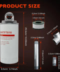 Heavy Duty Fuel Filter Spin On Particulate Replacement For Transfer Pumps 18 GPM 50 PSI Includes 1200KTG9075 Head with parts