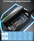 Portable Level 1 And 2 Tesla Charger With ETL Certification, NACS EV Charging Cable, 12A And 16A Wall Connector showing internal safety features.