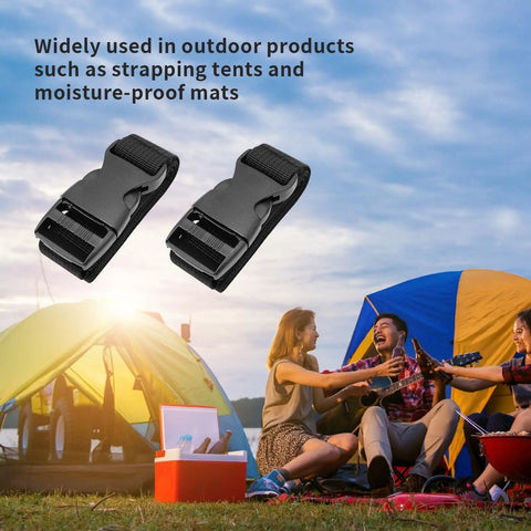 Three Pack Heavy Duty Nylon Tie Down Straps with Buckles, Adjustable 1 Inch by 47 Inch, outdoor camping scene