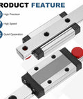450mm Linear Sliding Rail Guide With MGN9C Carriage Block And Mini Guide for CNC engraving and 3D printing, heavy-duty design