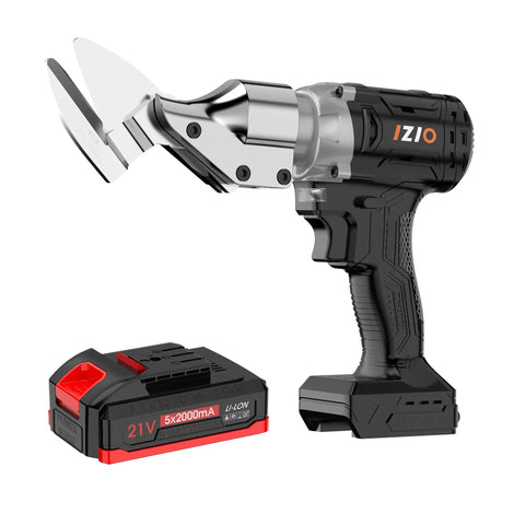 Powerful 21V Cordless Electric Metal Shears With 2.0Ah Battery and Chrome Vanadium Blade