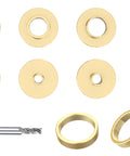 Premium Brass Router Template Guide Set 11 Pcs Fits Any Router Sub Base Like Porter Cable Style Pro Grade Bushing Guides With Carrying Case