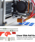 3D printer using Dual Z Axis Linear Rail Kit For 3D Printer Upgrade, showing heavy duty steel slide system for precise layer alignment
