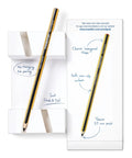 Plug And Play Digital Stylus Pen With Snug Hex Grip For Silky Smooth Writing On All Touchscreens resting in packaging, showcasing its features.