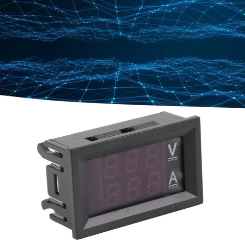 Digital Voltmeter Ammeter Multimeter With LED Display Dual Range DC 0V To 100V Current Meter for Electronics Projects.