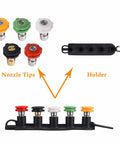 Beast Mode 5000 PSI Pressure Washer Gun Kit 5 Nozzle Tips with Holder