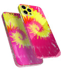 Full Body Skin Decal Wrap Kit for iPhone 13 Spiral Tie Dye V2 with Air Release Adhesive, Bubble Free Install, Snug Soft Touch Feel