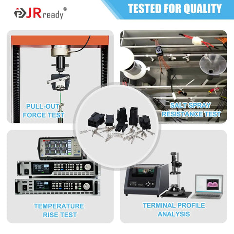 Micro-Fit 3.0 2 Pin Connector Kit Dual Row 2 Circuits Receptacle Housing Plug 3.0mm Pitch For 20-24 AWG Wires Testing
