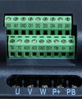 Economical Three Phase VFD Inverter 0.75kW 1.5kW 2.2kW 380V With 0 to 500Hz Output Motor Speed Vector Control Compact AC Drive terminal block