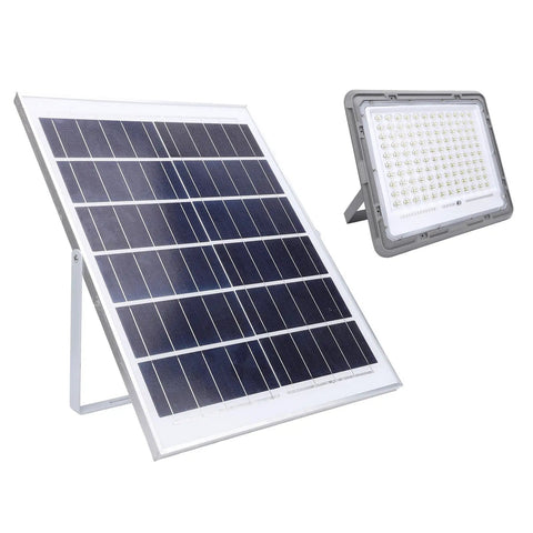 Mingzhe Solar Flood Light 400W, Monocrystalline Panel with solar panel and LED light for outdoor use.