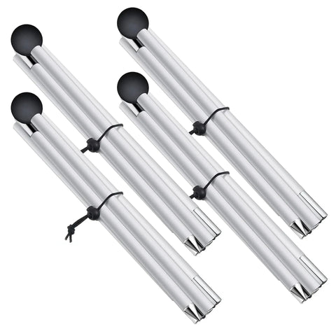 Replacement Tent Poles For Canopy And Beach Shade 6.5 Foot Aluminum Poles Set For Camping Hiking And Parties Lightweight Durable Support Poles 2 Pack Bundle arranged in a row