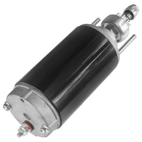 Starter For Mercury Marine Sport Jet Engines Including 120 HP Models From 1995 To 2000 And 120XR 120XR2 Variants Plus 90 HP Range From 1993 To 1995 Replacement Part For Reliable Start, closeup angle, black and silver metal component.