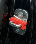 Door Lock Shock Absorber Pads 4 Pack Red Rubber Noise Dampening Bumpers For Cars SUVs Trucks Easy Install Adhesive Backing Quick
