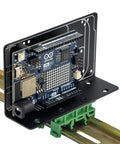 DIN Rail Mount Bracket For Raspberry Pi UNO Mega 2560 BeagleBone Black And More Industrial Grade Mounting Solution side view