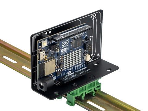 DIN Rail Mount Bracket For Raspberry Pi UNO Mega 2560 BeagleBone Black And More Industrial Grade Mounting Solution side view