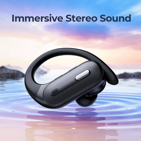 Beast Battery Life Wireless Bluetooth Earbuds With 90 Hours Playtime And LED Power Display, IPX7 Waterproof In Ear Headphones With Earhooks, Lightweight Stereo Ear Buds For Android Phones And Other Devices, Crisp Sound And Comfortable Fit