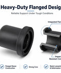 Heavy Duty Flanged A-Arm Bushing design showcasing integrated flange and impact resistant core, part of Eight Pack Upper Lower A Arm Bushings Heavy Duty Rubber Suspension Upgrade For Utility Vehicles Tough As Nails Parts Built To Last And Keep Your Rig Rolling Smooth Everyday.