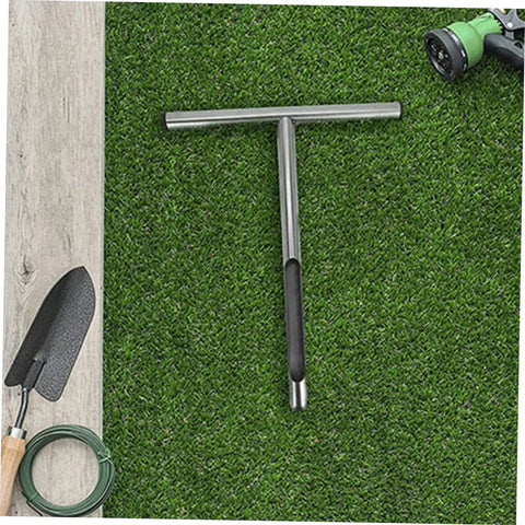 Stainless Steel T Handle Soil Sampler Probe Tool for Lawn Garden Agriculture and Golf Course Maintenance on grass