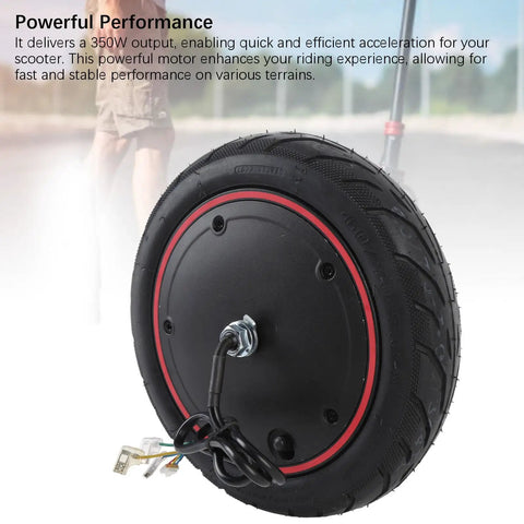 350W High Power Hub Motor Wheel Kit For Electric Scooters With Aluminum Alloy Vacuum Tire shown in detail