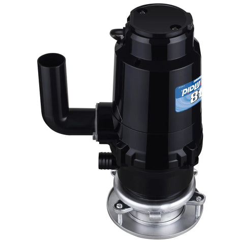 Compact One Third HP Garbage Disposal With Anti Jam Torque Master Stainless Steel Grinding System under sink black