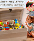 Toy box with Two Pack Soft Close Hinges For Toy Boxes Wooden Chests Cedar Storage Trunks And Benches With Tension Adjustable Slow Down
