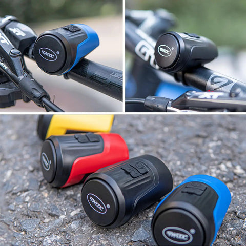 Loud 125dB Electric Bike Bell With Anti Theft Alarm USB Rechargeable Waterproof E Bike Horn For MTB BMX Road Cycling Scooter One Sound Mode That Warns Cars And Pedestrians On City Streets