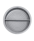 Removable strainer for Game Changing Countertop Dishwasher With Four Rapid Cycle Settings, gray with perforated design.