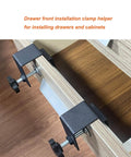 4 Piece Drawer Front Installation Clamps And Drawer Fixing Clips Set Adjustable Drawer Face Clamp Jig C Clamps in use