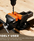8 Inch Rubber Magnetic Vise Jaw Pads Soft Anti Scratch Jaws For DIY Woodworking Clamping Orange With Built In Magnets