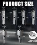 Amazon GSTK 10-piece carbide hole saw kit with titanium-plated pilot center drills and springs.