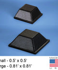 Self Adhesive Rubber Bumper Pads 53 Pack With 28 Large And 25 Medium Trapezoid Bumpers For Electronics, two sizes, Made in USA