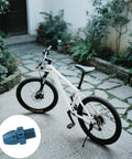White mountain bike with highlight on two pack aluminum alloy brake levers with adjustment screws for bicycle components.