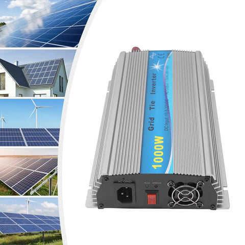 1000W Solar Micro Inverter Grid Tie With IP65 Rating And Pure Sine Wave Output, 110V Micro Inverter for 18V Panels Or 24V Batteries