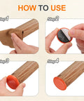 Instructions for using Top Shelf 19 Mm Blue Furniture Sliders Pack Of Eight Self Adhesive Round Floor Savers for furniture.