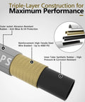 NAVOHEVEN 50ft pressure washer hose, 4000 PSI, steel-braided with non-marking rubber, gray; 3/8 in quick-connect & M22 fittings