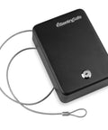 Compact Portable Mini Safe With Key Lock For Office Or Dorm Stash Cash Keys Passports And Small Valuables Perfect For Campus Coffee Shops And Desk Security with steel tether cable