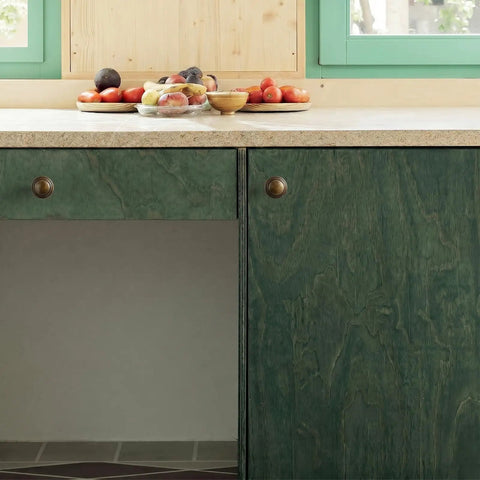 Green kitchen cabinets with Six Pack Antique Brass Cabinet Knobs Built From Solid Zinc For A Heavy Duty Upgrade, Vintage Style