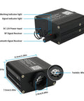 Compact 16W RGBW Fiber Optic Light Engine with label indicators, twinkle wheel, sound modes, for car and home star ceiling decor.