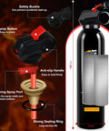 Portable Home Fire Extinguisher Kit 8 In 1 A B C K 620ml With Mounting Bracket featuring safety buckle and spray button
