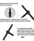 Bike Chain Breaker Tool Universal For 1 3 5 6 7 8 9 10 11 12 Speed Chains With high-precision CNC threading