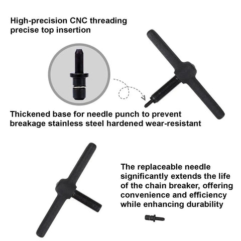 Bike Chain Breaker Tool Universal For 1 3 5 6 7 8 9 10 11 12 Speed Chains With high-precision CNC threading
