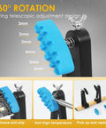 Heavy Base Circuit Board Holder With Two Handy Helping Hands And 360 Degree Rotation For Soldering And Electronics Repair, Space Saving Aluminum Clamp Stand.