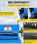Automatic Electric Wire Stripper With 370W Motor Beast Workhorse For 1.5 To 38Mm Wires showing wire compatibility and blade details