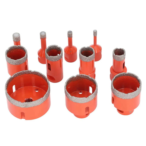 Dedicated 11 Piece Heavy Duty Hole Saw Kit For Ceramic Tile And Marble Granite Cutting M14 Hex Shank Adapter Multi Size Set Made Tough To Get That Clean Cut Like A Boss, 11-piece diamond hole saw set