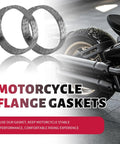 Heavy Duty Exhaust Flange Gasket Kit Direct Fit For American V Twin Softail Dyna Touring Sportster to stop exhaust leaks.