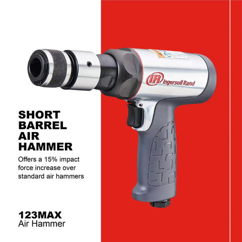 High Impact Air Hammer With Vibration Reduction, 3,530 BPM, 2-5/8 In Stroke, Round Shank visible in pro shop display