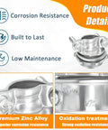 Top Shelf Heavy Duty Zinc Alloy Cable Connectors And Wire Clamps Assortment For Romex And Standard Residential Electrical Wiring Keeps Your Diy Project Tight With Zero Sweat, showcasing rust-resistant zinc connectors with bolts.