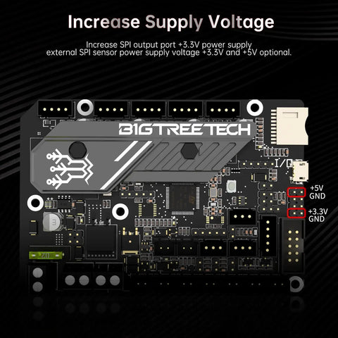 SKR Mini E3 V3.0 32Bit Control Board With TMC2209 UART Stepper Drivers for Ender 3, supply voltage options