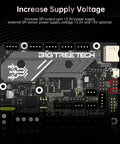 Dope SKR Mini E3 V3 Control Board With TMC2209 UART Stepper Driver showing increased supply voltage ports for Ender 3 series 3D printers